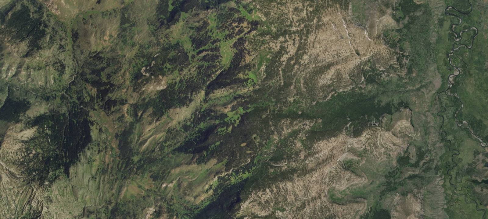 Map of Mariposa Lake