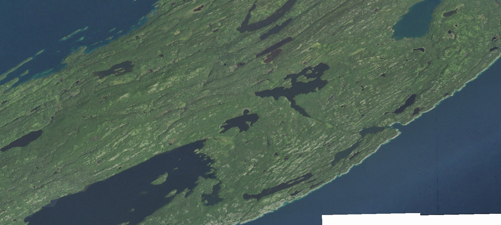 Map of Intermediate Lake