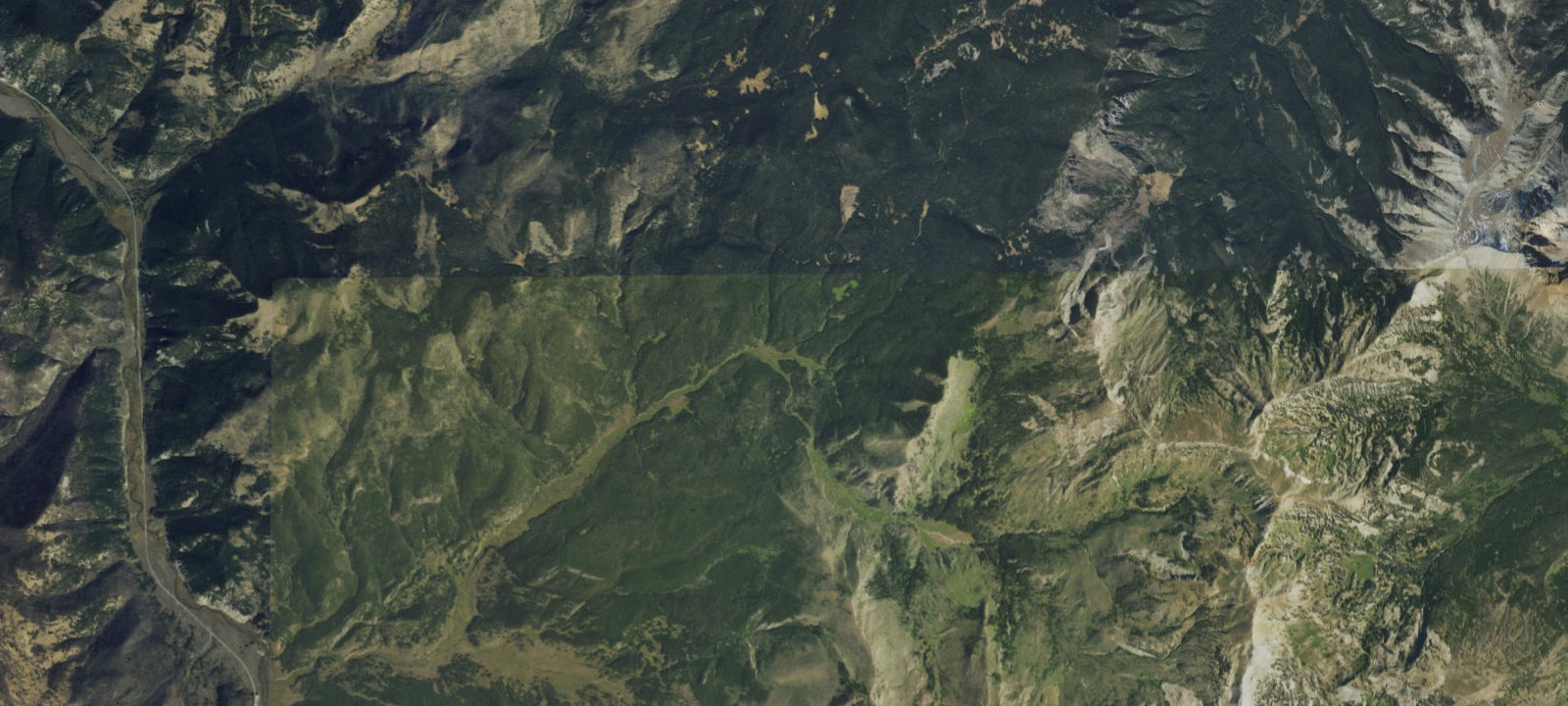 Map of North Fork Fan Creek