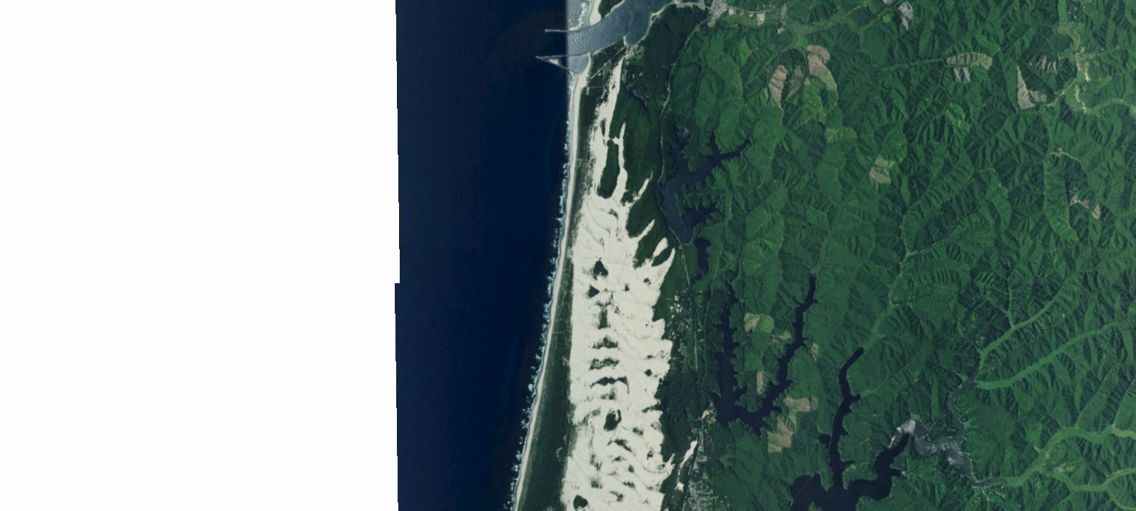 Map of Umpqua Sand Camping
