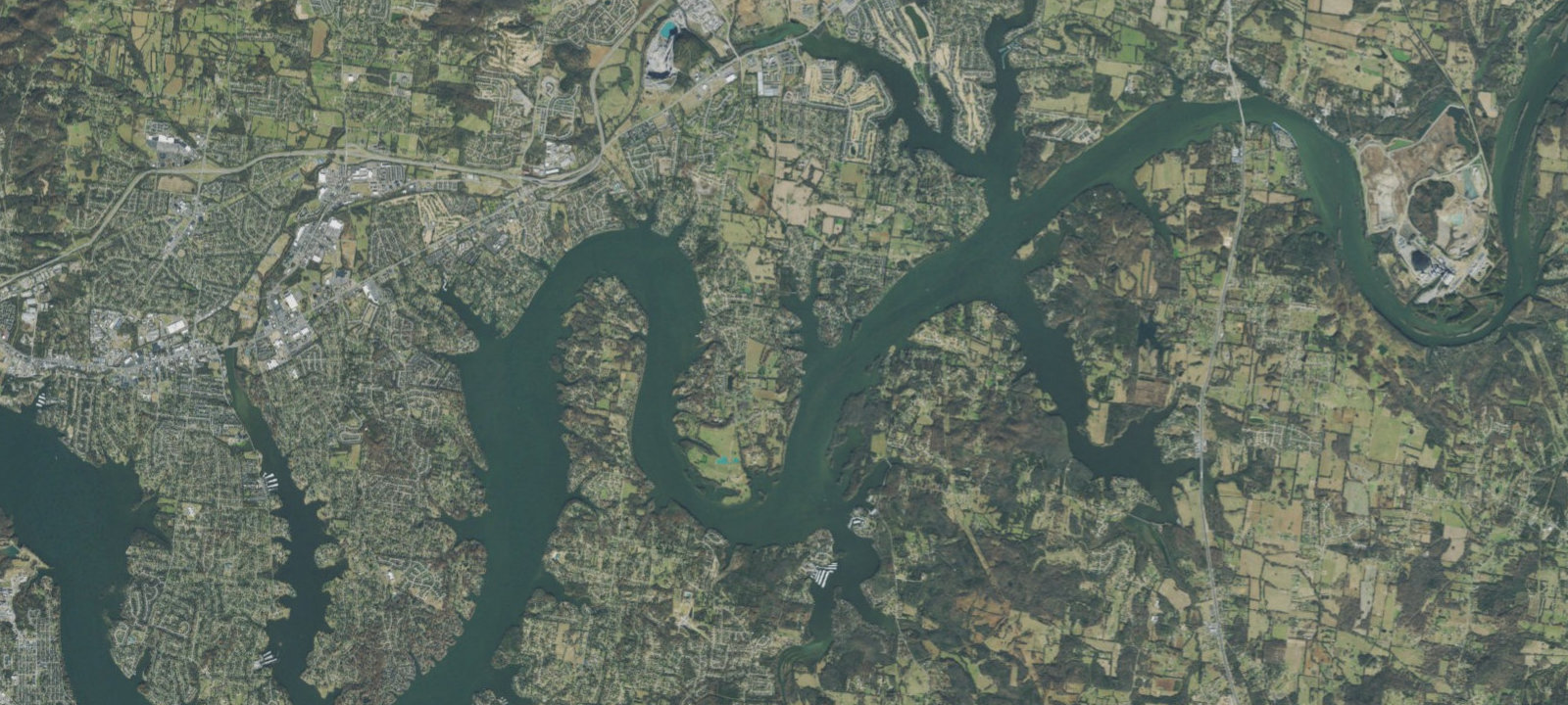 Map of Cages Bend