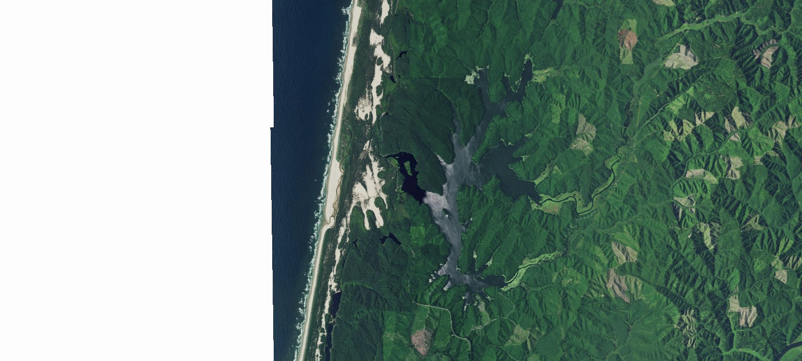 Map of Tahkenitch Landing