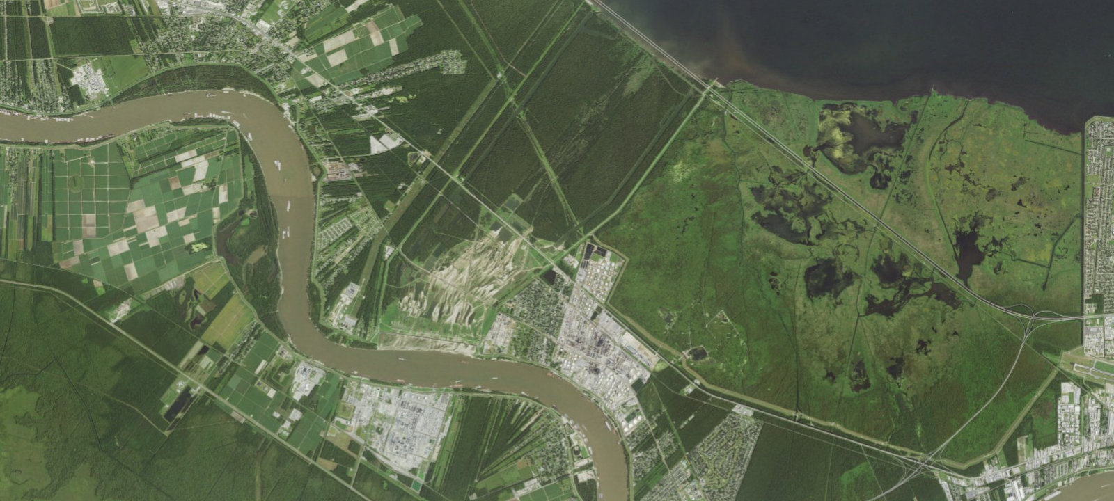 Map of Bonnet Carre Spillway Campground