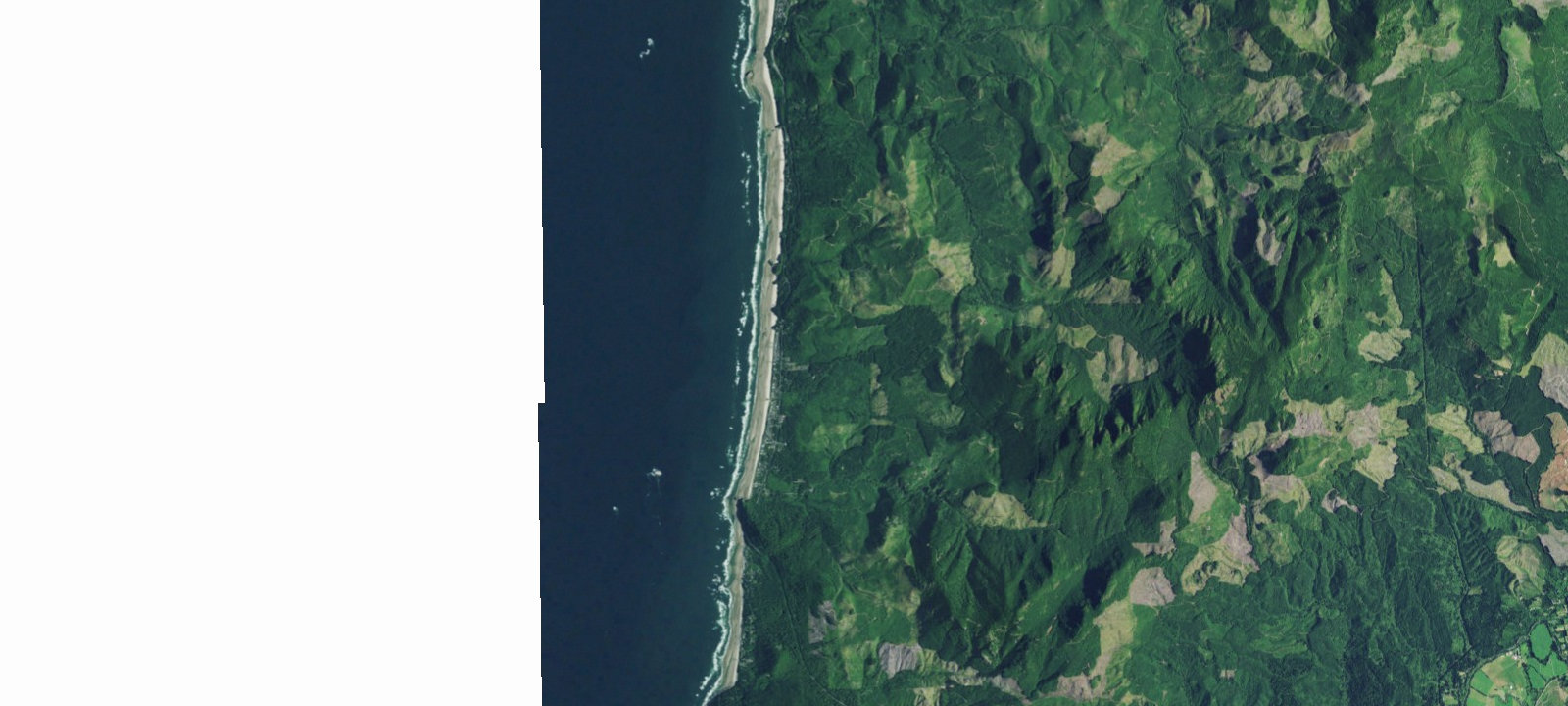 Map of Arch Cape Pullout