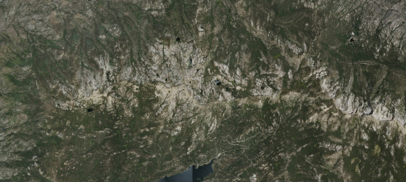 Map of George Lake Backpacking Site