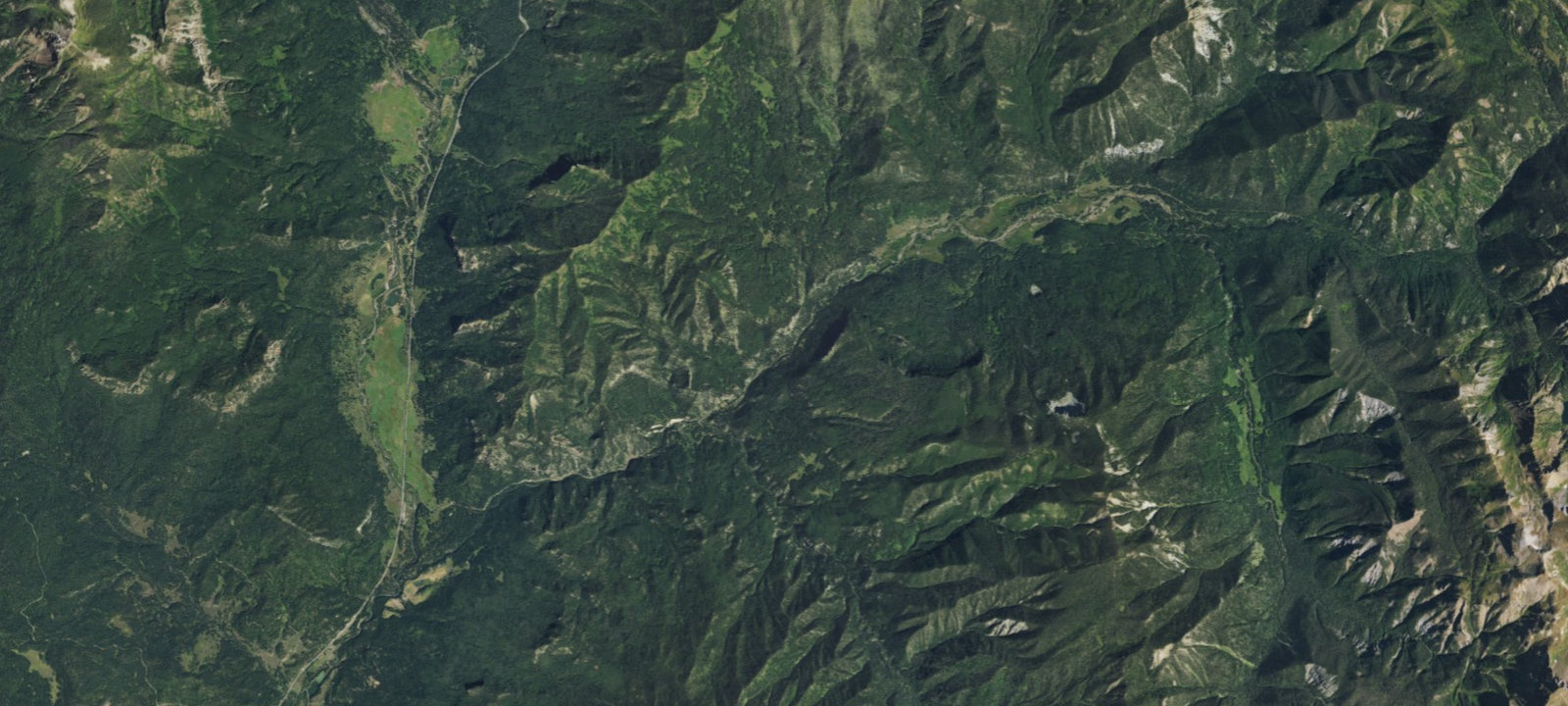 Map of Dispersed camping