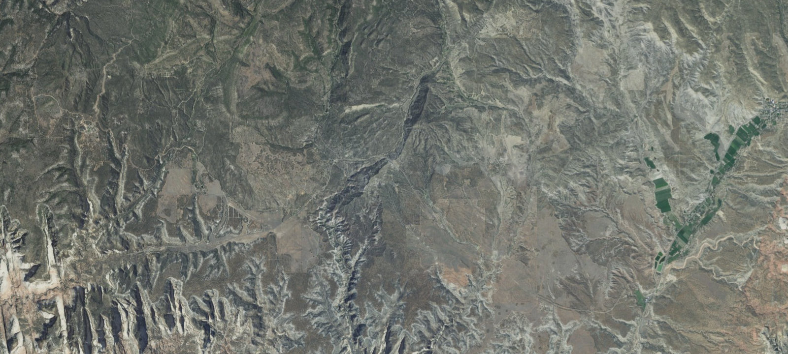 Map of Zion Scenic Byway Dispersed Camping