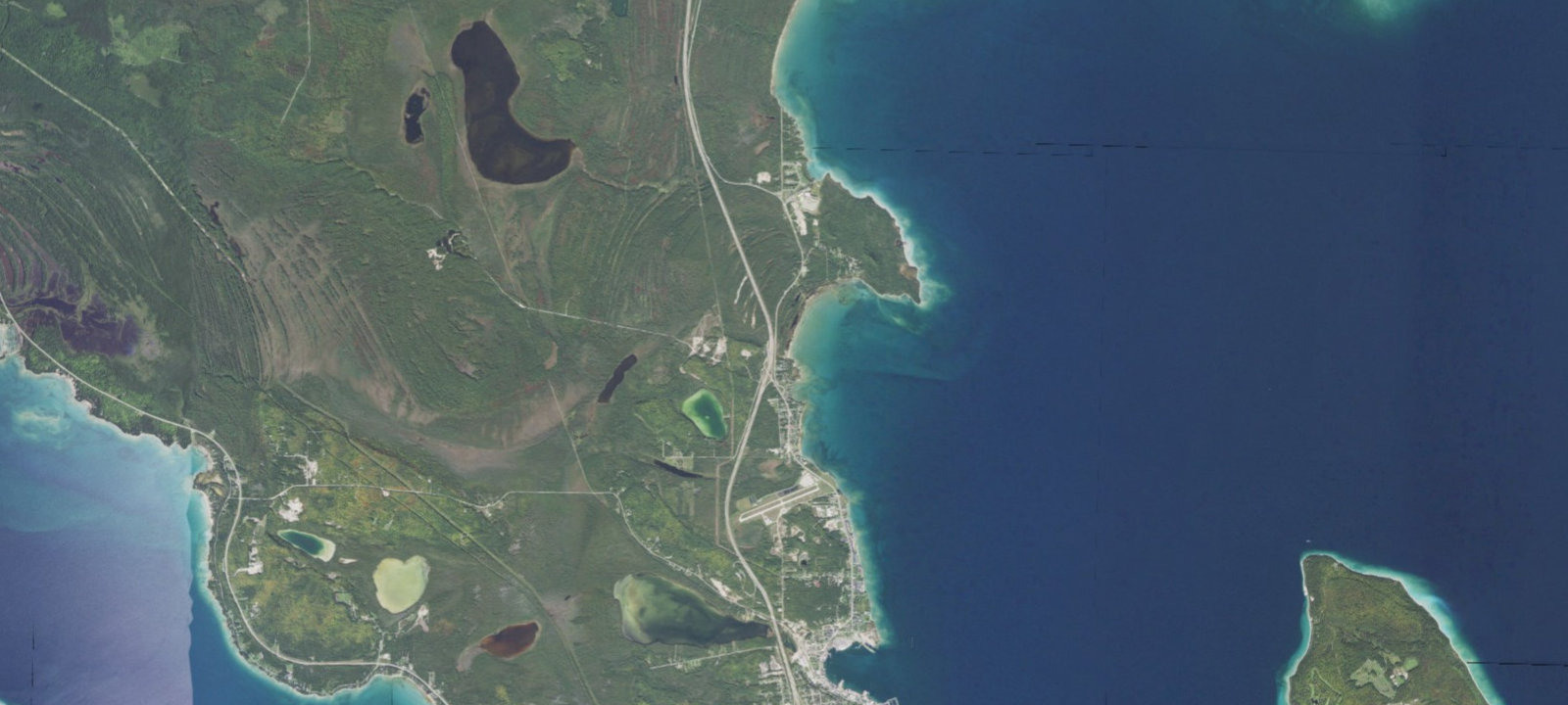 Map of Castle Rock Lakefront Mackinac Trail Campground