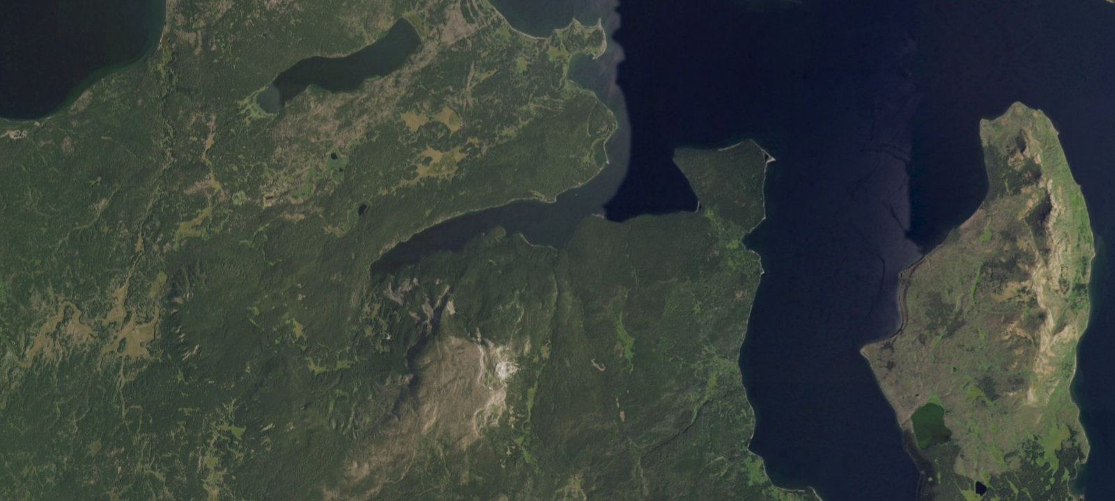 Map of Flat Mtn Bay