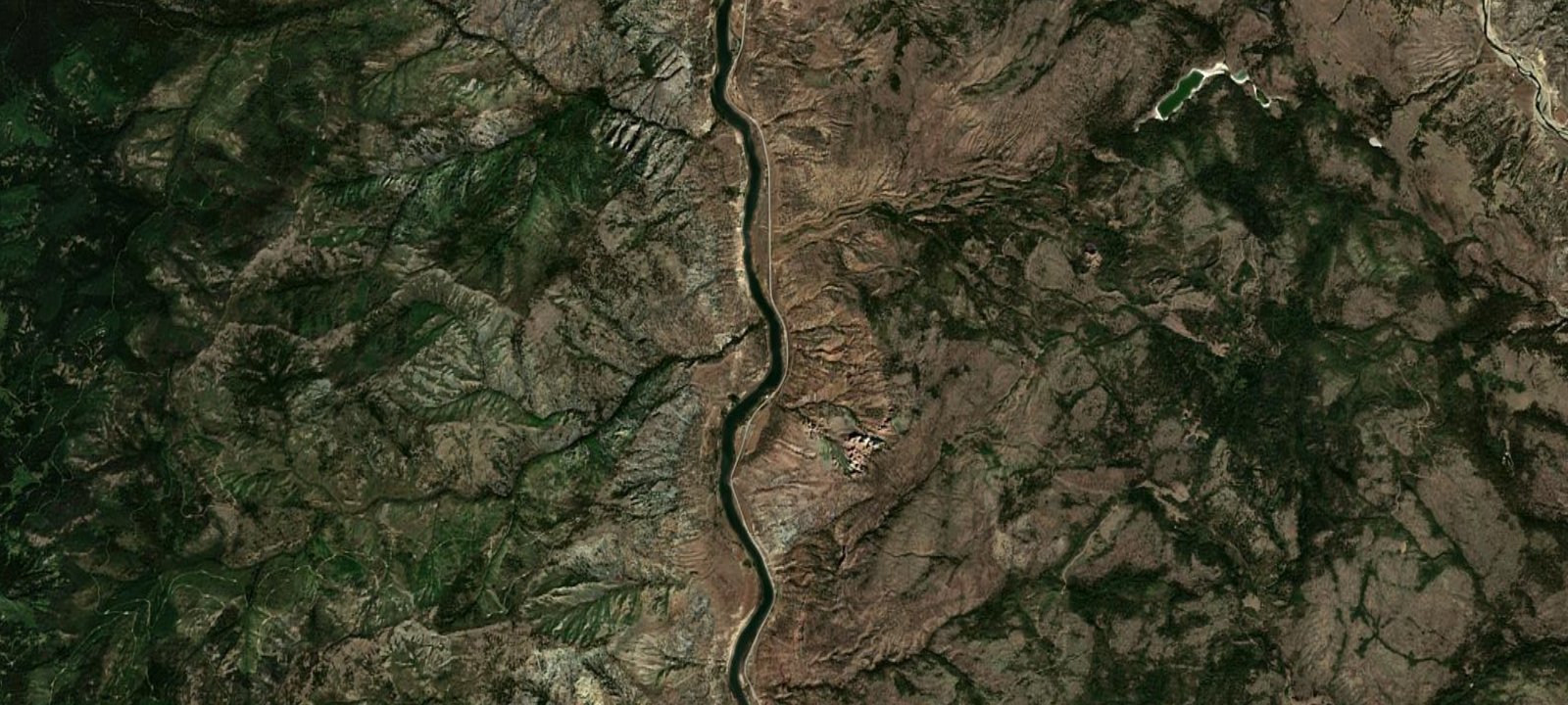 Map of Goldpan Provincial Campground