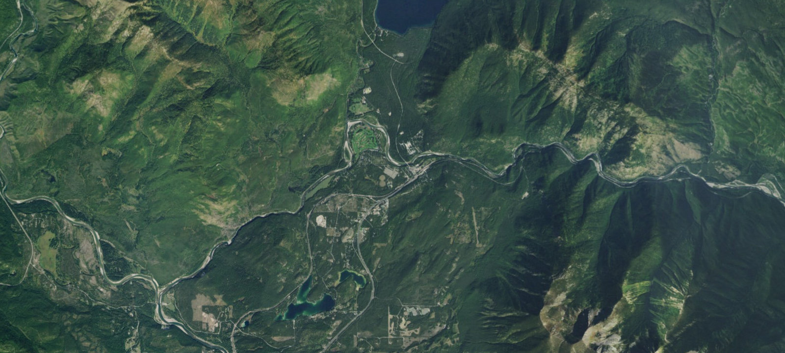 Map of West Glacier Village Cabins & RV Sites