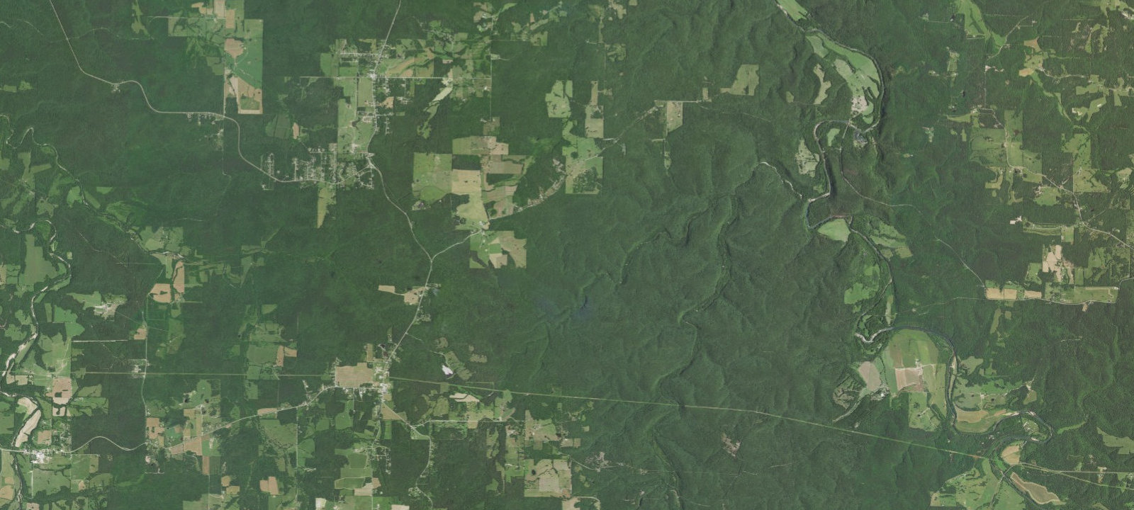 Map of Big Piney trail primitive