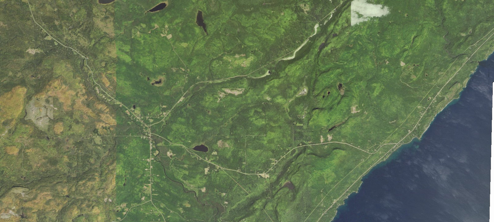 Map of Leskinen Creek