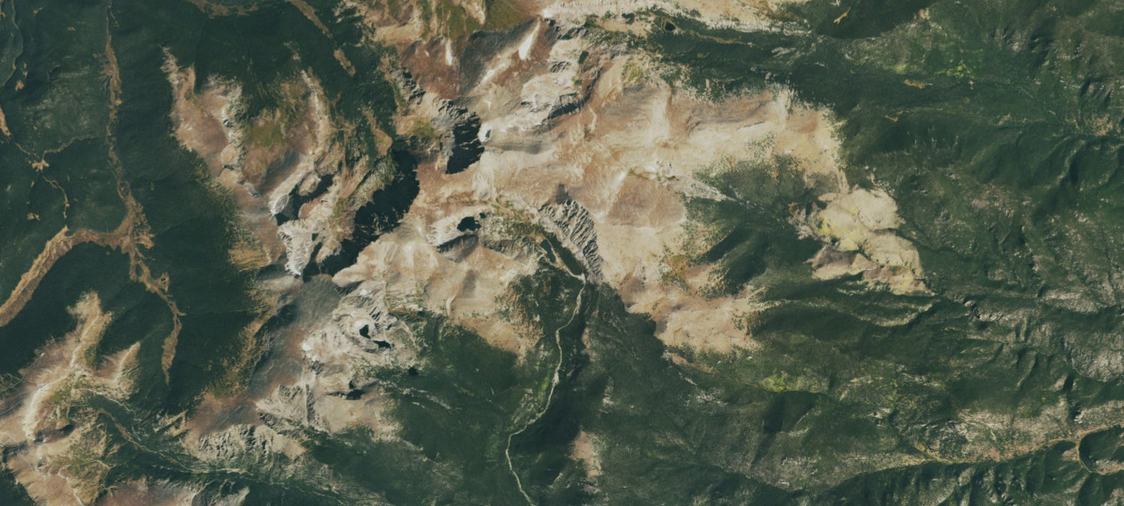 Map of Lawn Lake Llama campsite