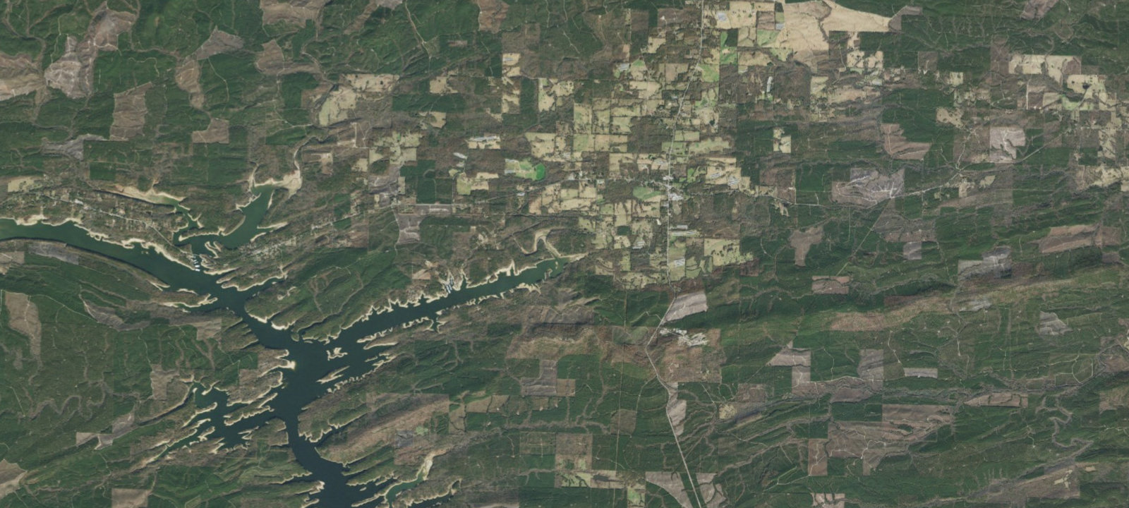 Map of Bear Creek (ar)
