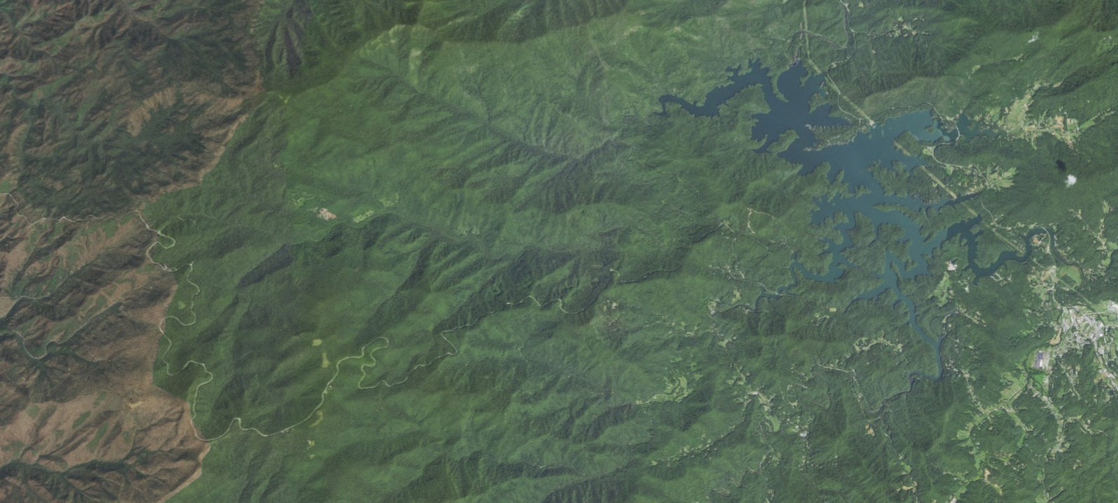 Map of Santeetlah Creek Campsites
