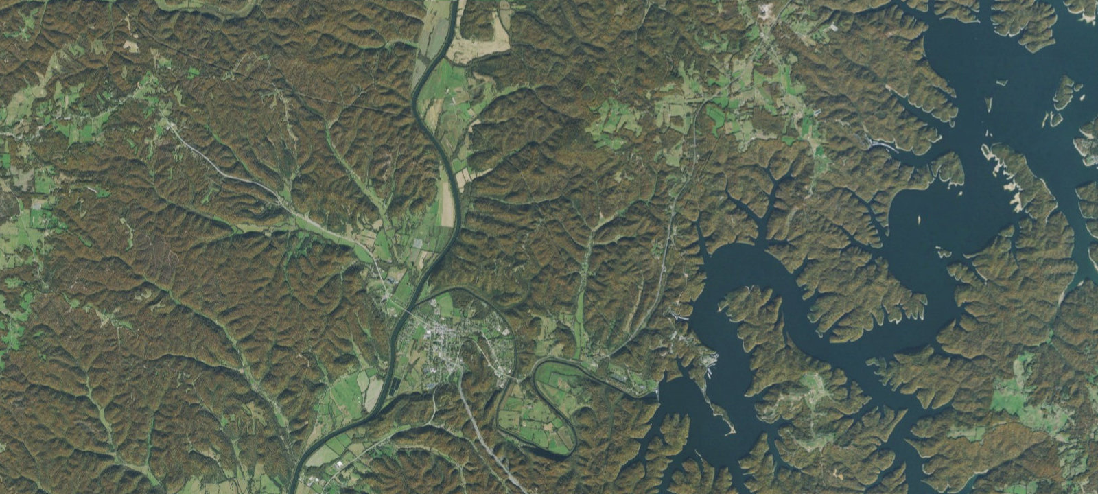 Map of Dale Hollow Lake - Primitive Camping
