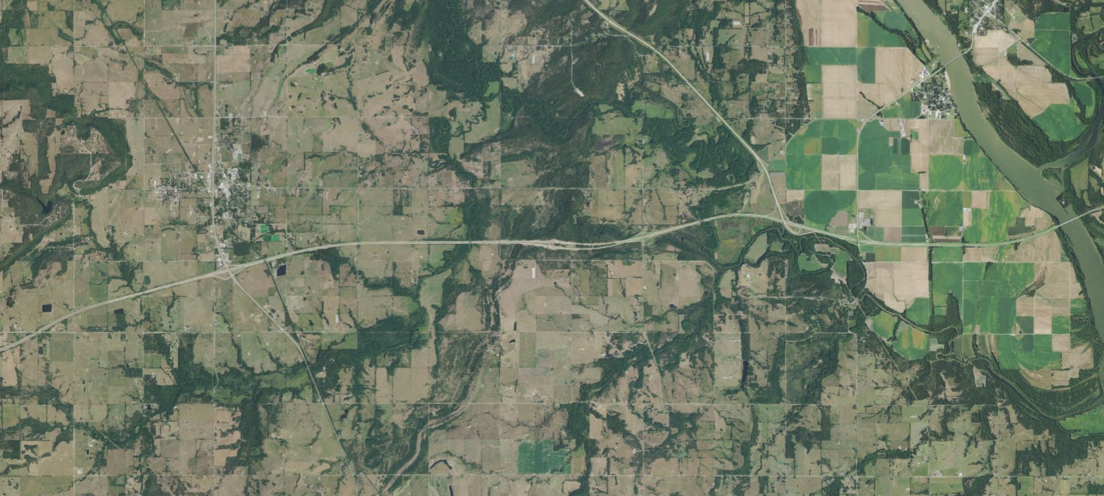 Map of I-40 EB Parking Area #1