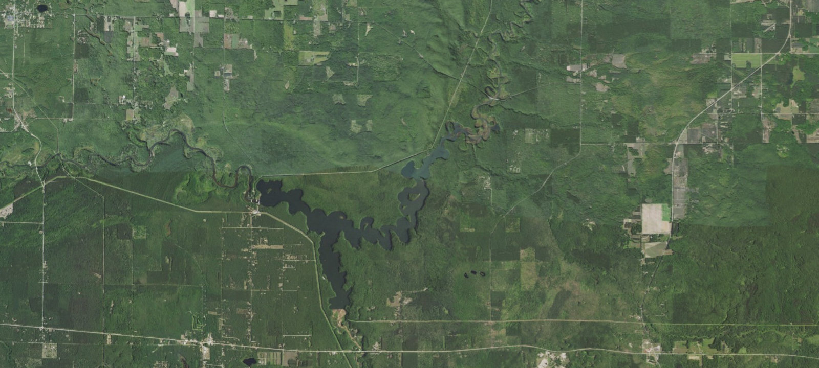 Map of Upper Manistee River Backcounty Campsites