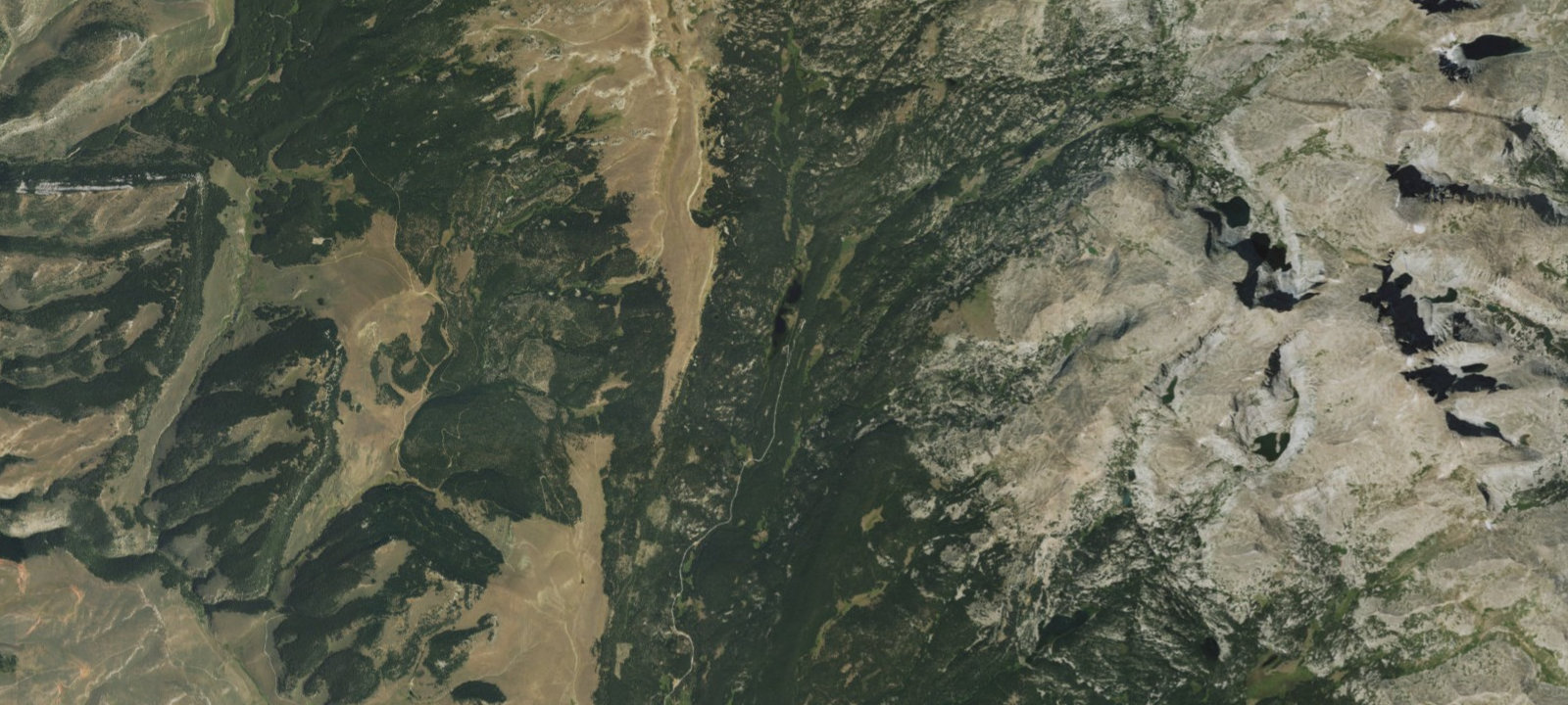 Map of West Tensleep Lake