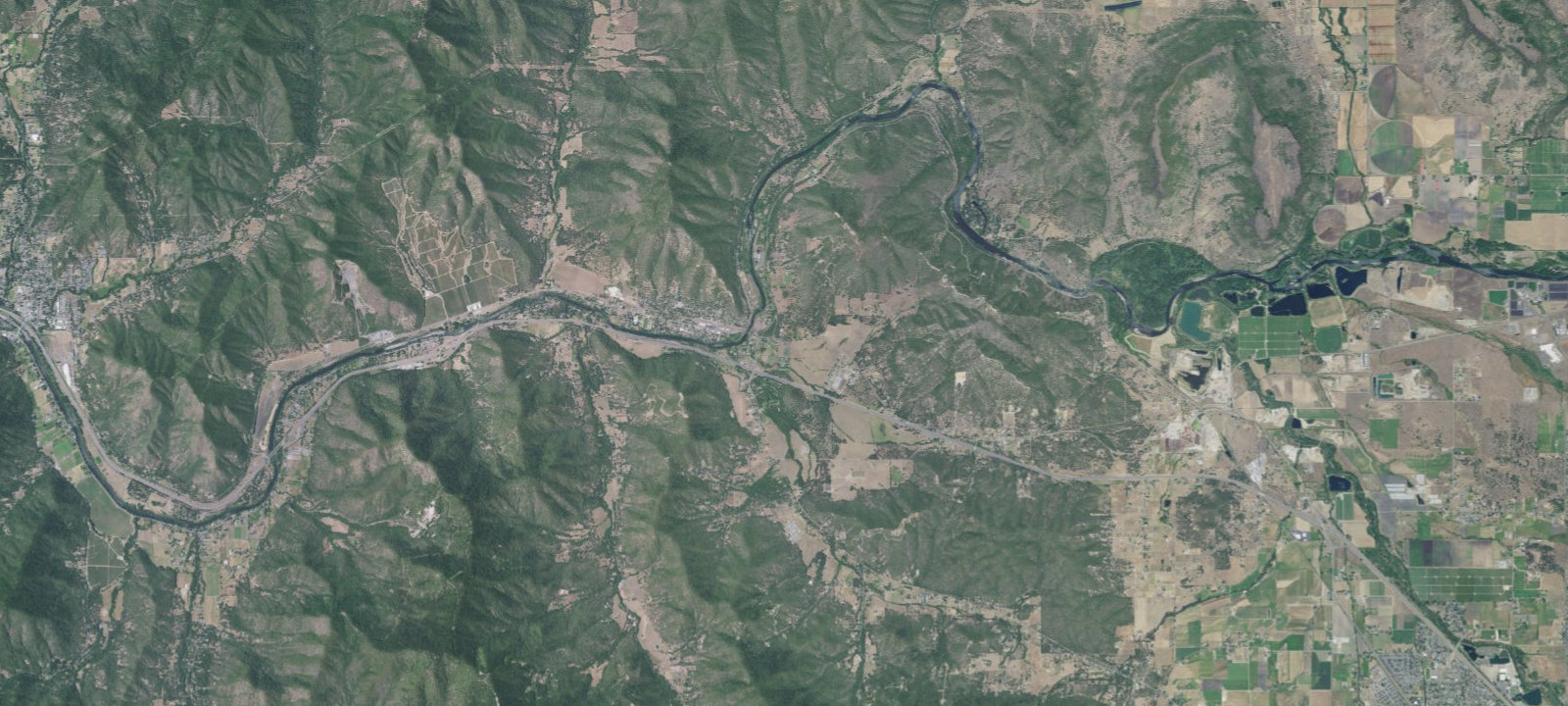 Map of Medford/Gold Hill KOA Journey