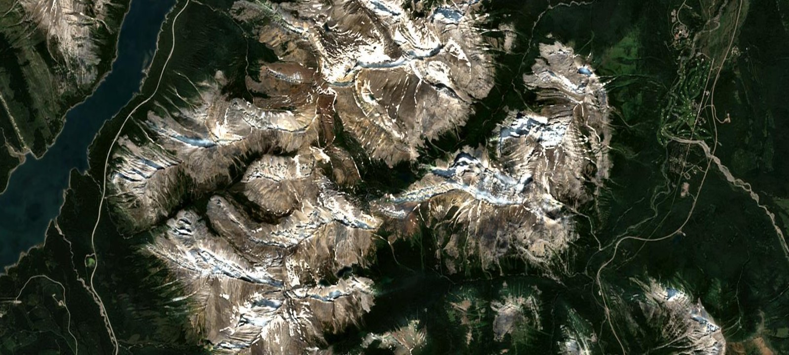 Map of Ribbon Lake Backcountry Campground