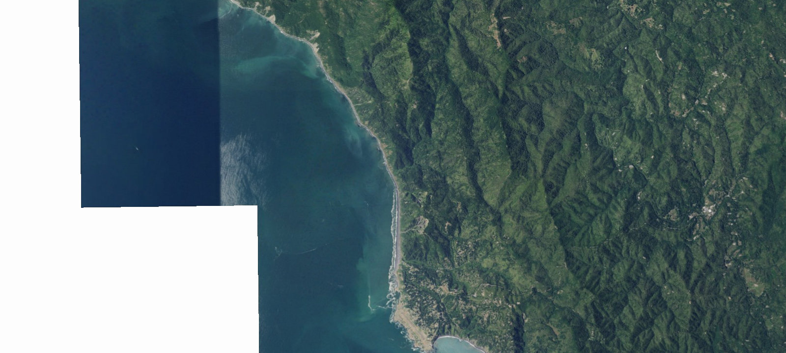 Map of Horse Mountain Creek