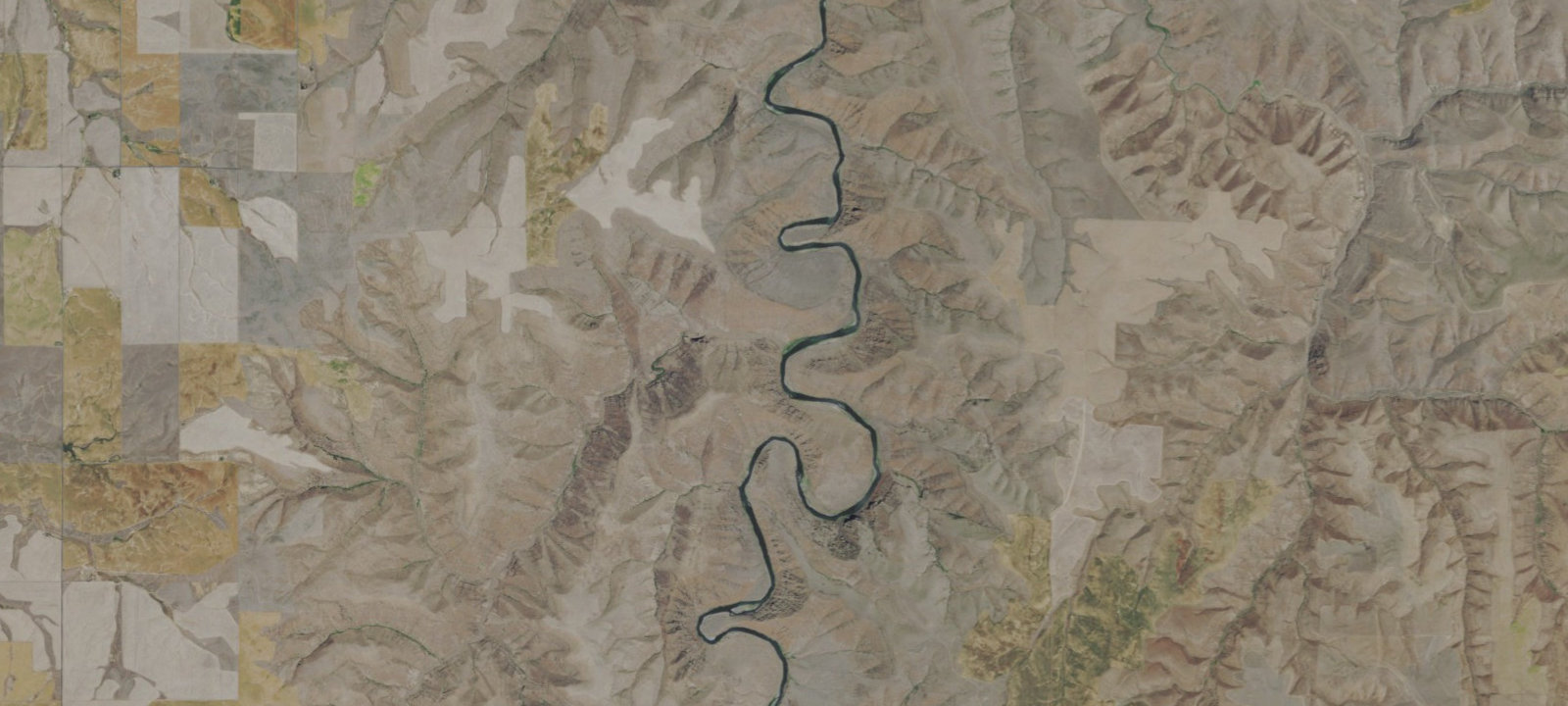 Map of Jack Knife Canyon