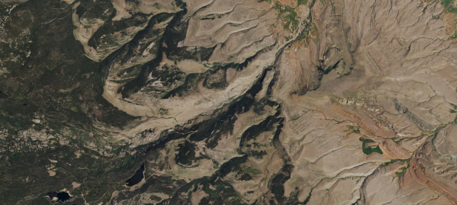 Map of Popo Agie Campground