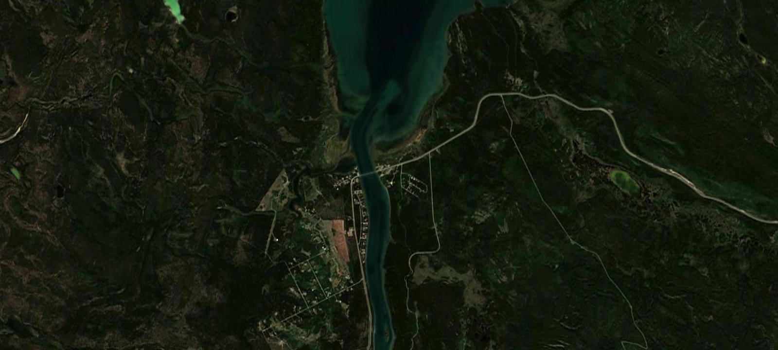 Map of Tagish Lake Campground