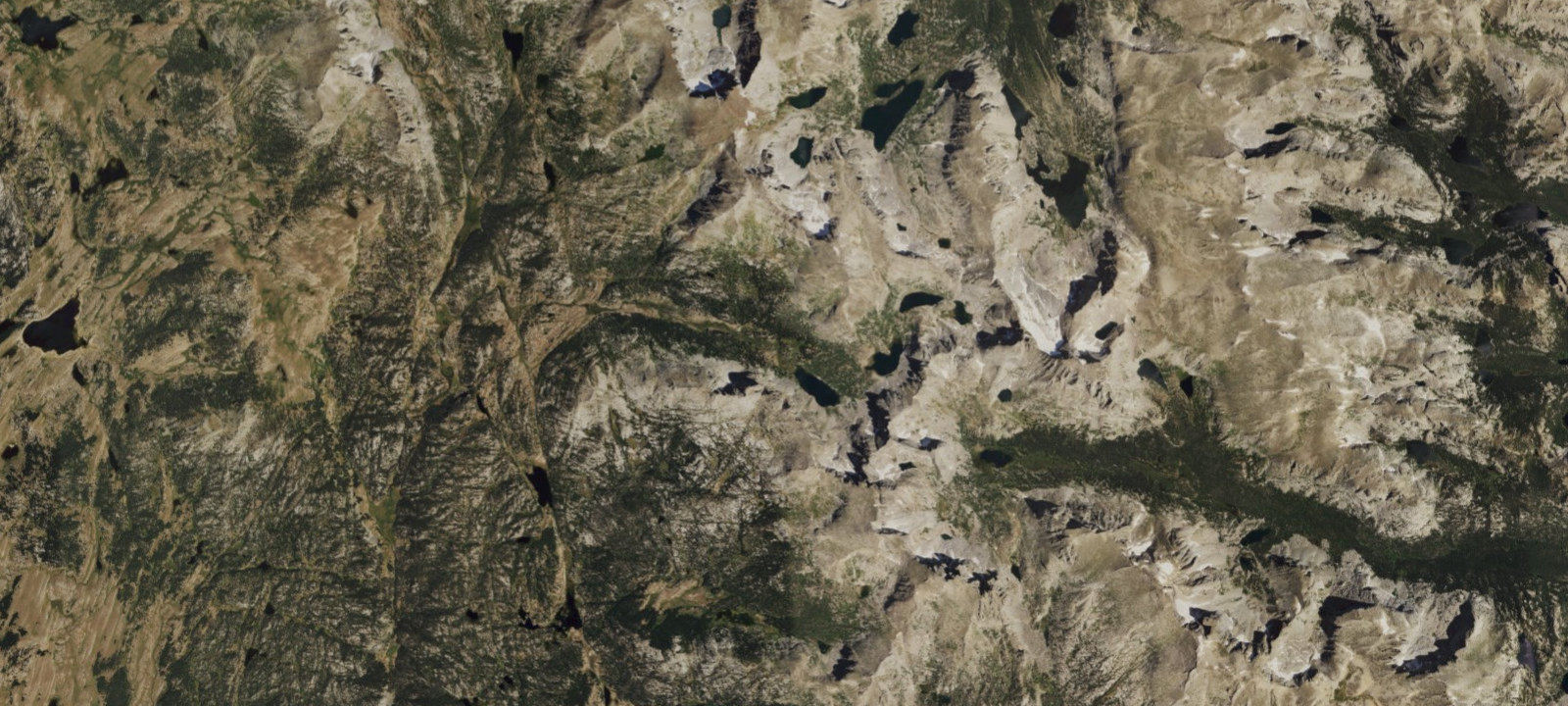 Map of Shadow Lake Backcountry Sites