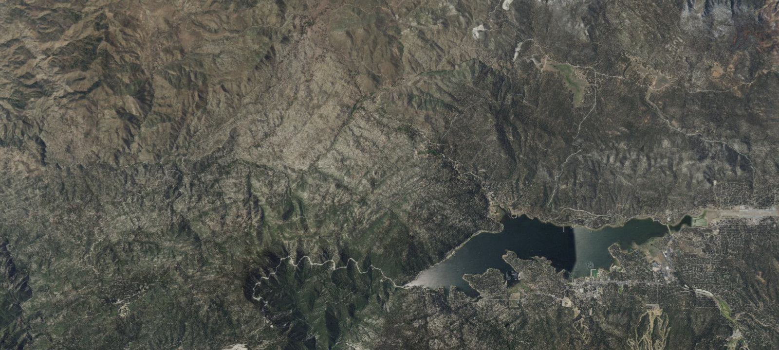 Map of Big Bear Yellow Post Sites