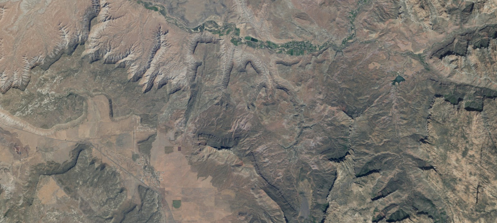 Map of Smithsonian Butte Road