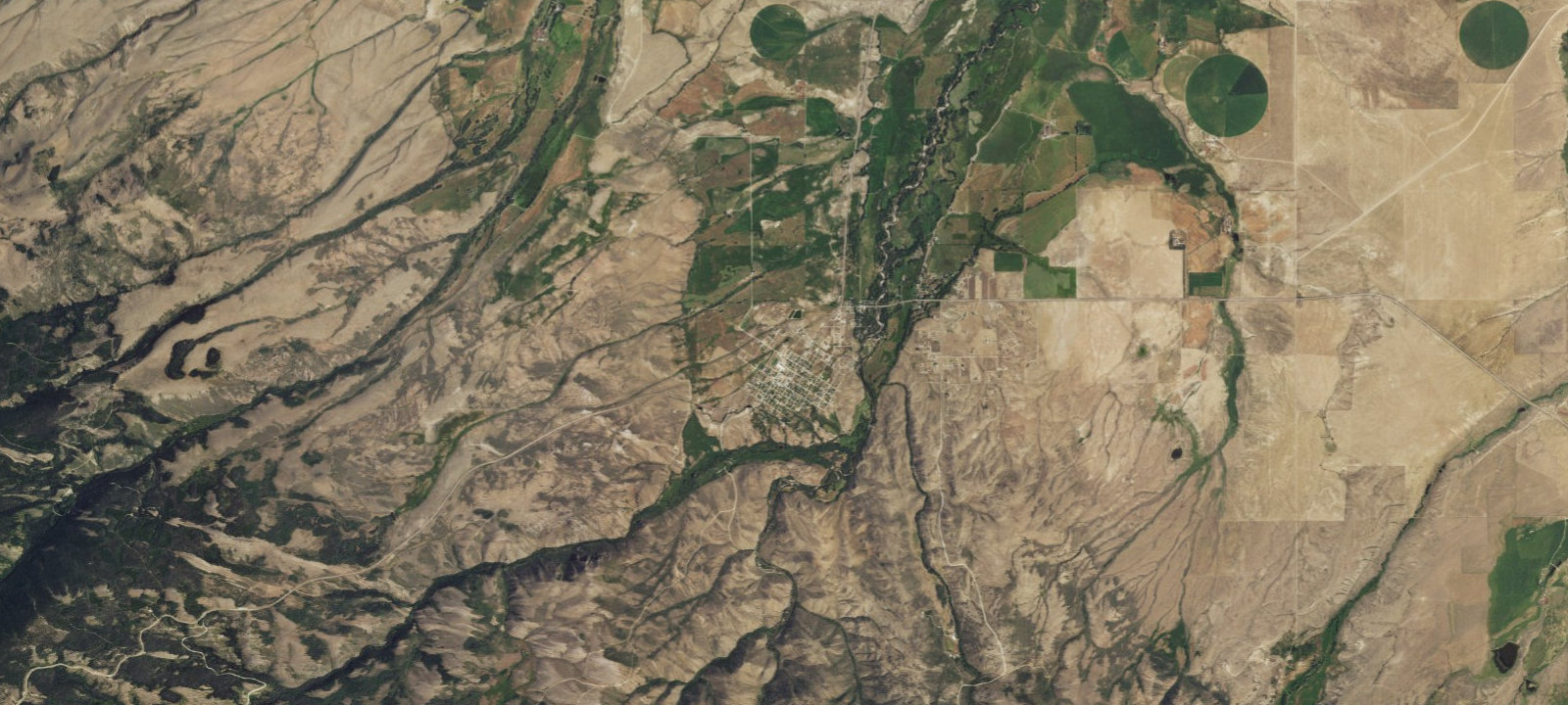 Map of Town of Encampment RV Park