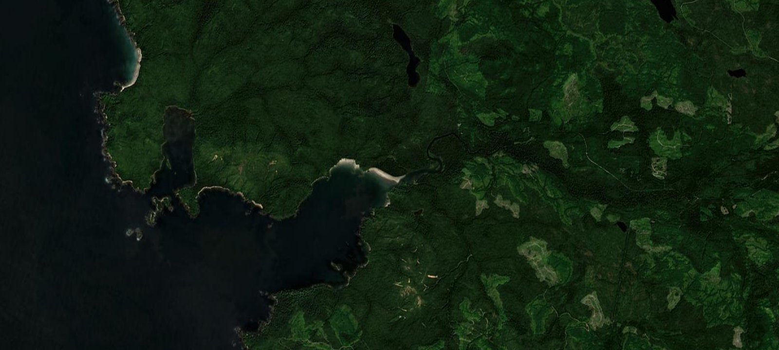 Map of San Josef Bay Campsite
