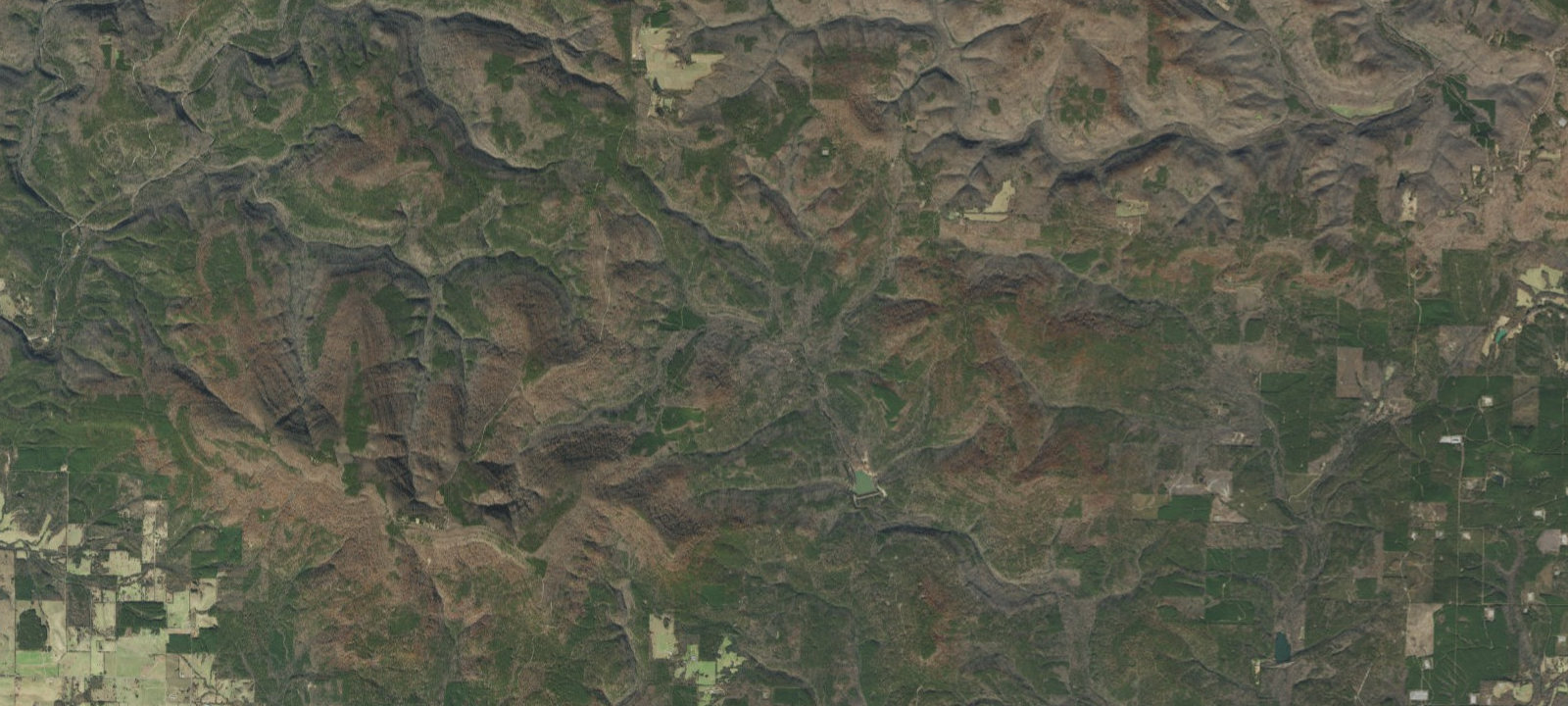 Map of Brock Creek Recreation Area