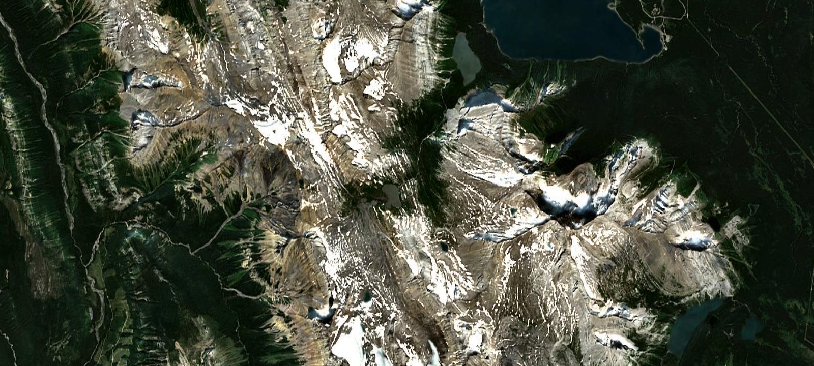 Map of Aster Lake Backcountry Campground