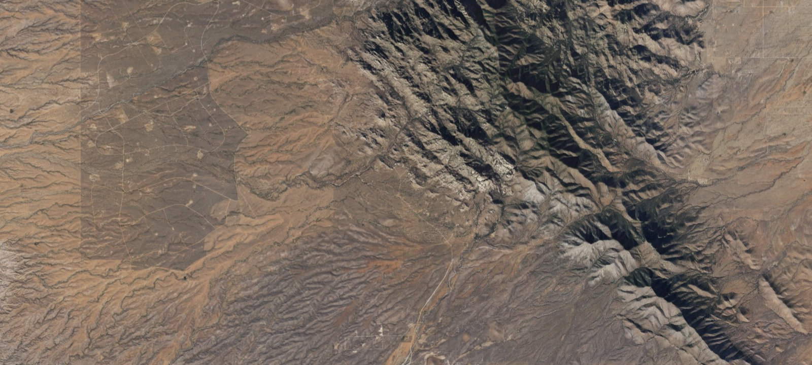Map of Forest Road 687 Dragoon Mountains