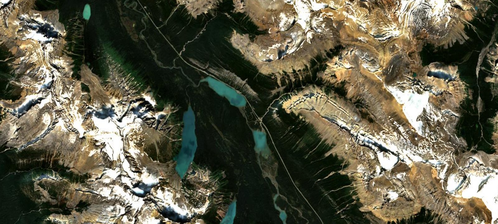 Map of Waterfowl Lakes Campground