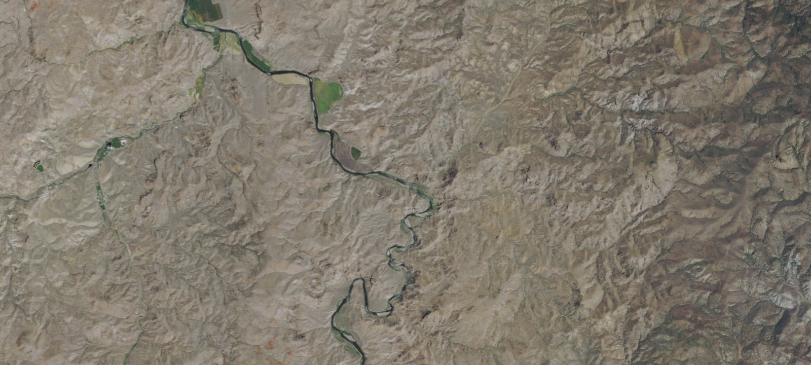 Map of Lower Rhodes Canyon