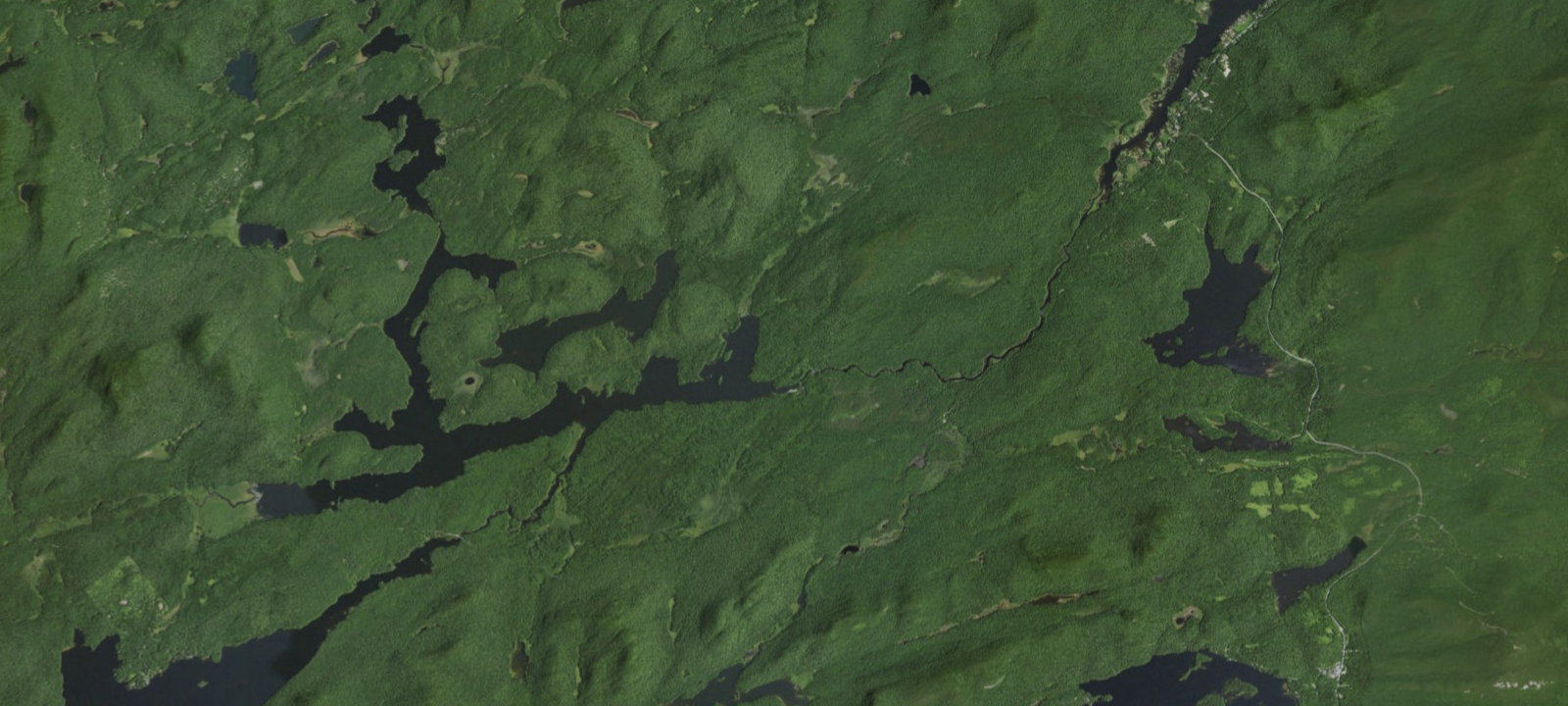 Map of Forked Lake Campground