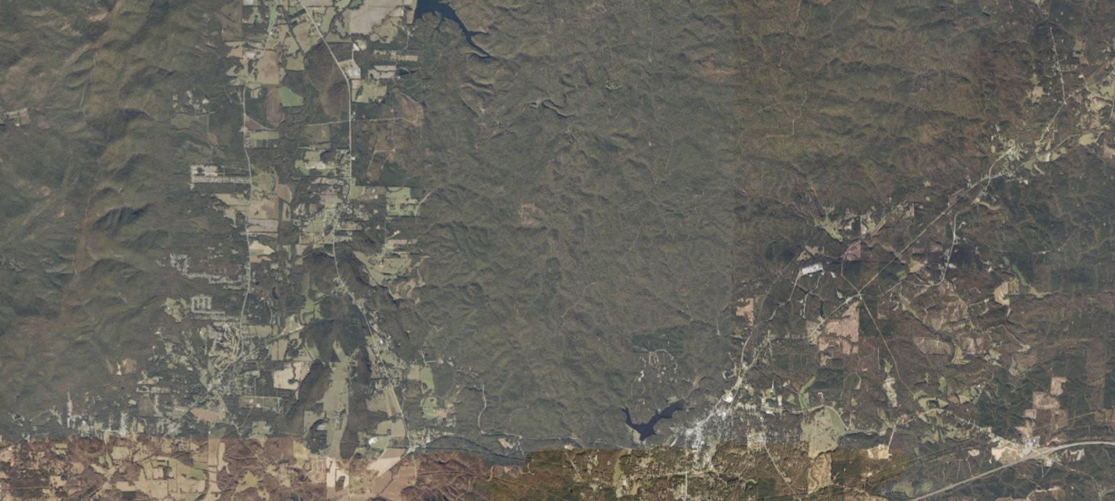 Map of Lower Shoals Trail Shelter Site