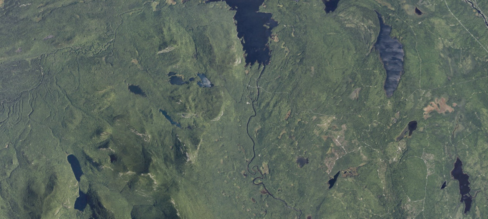 Map of Katahdin Woods & Waters National Monument Camping And Huts