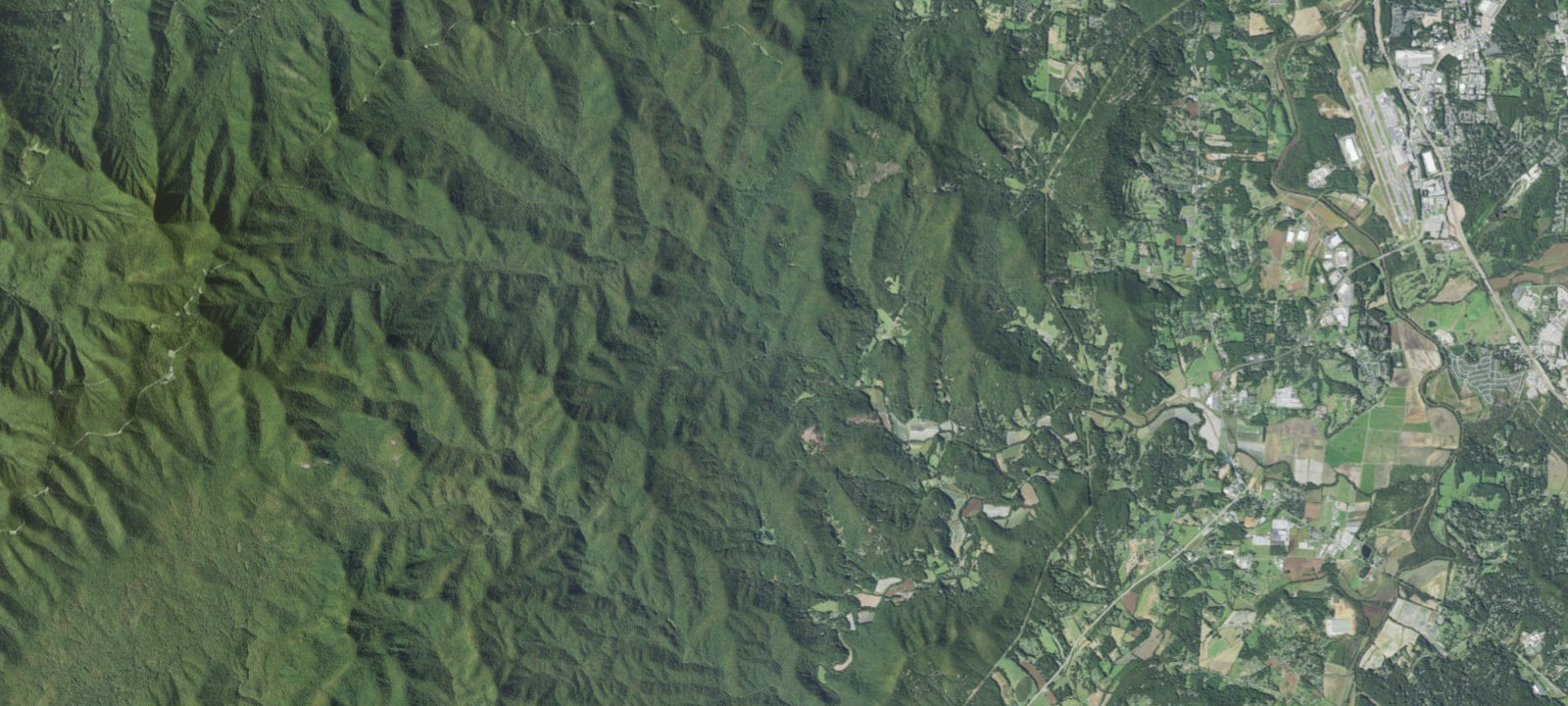 Map of North Mills River