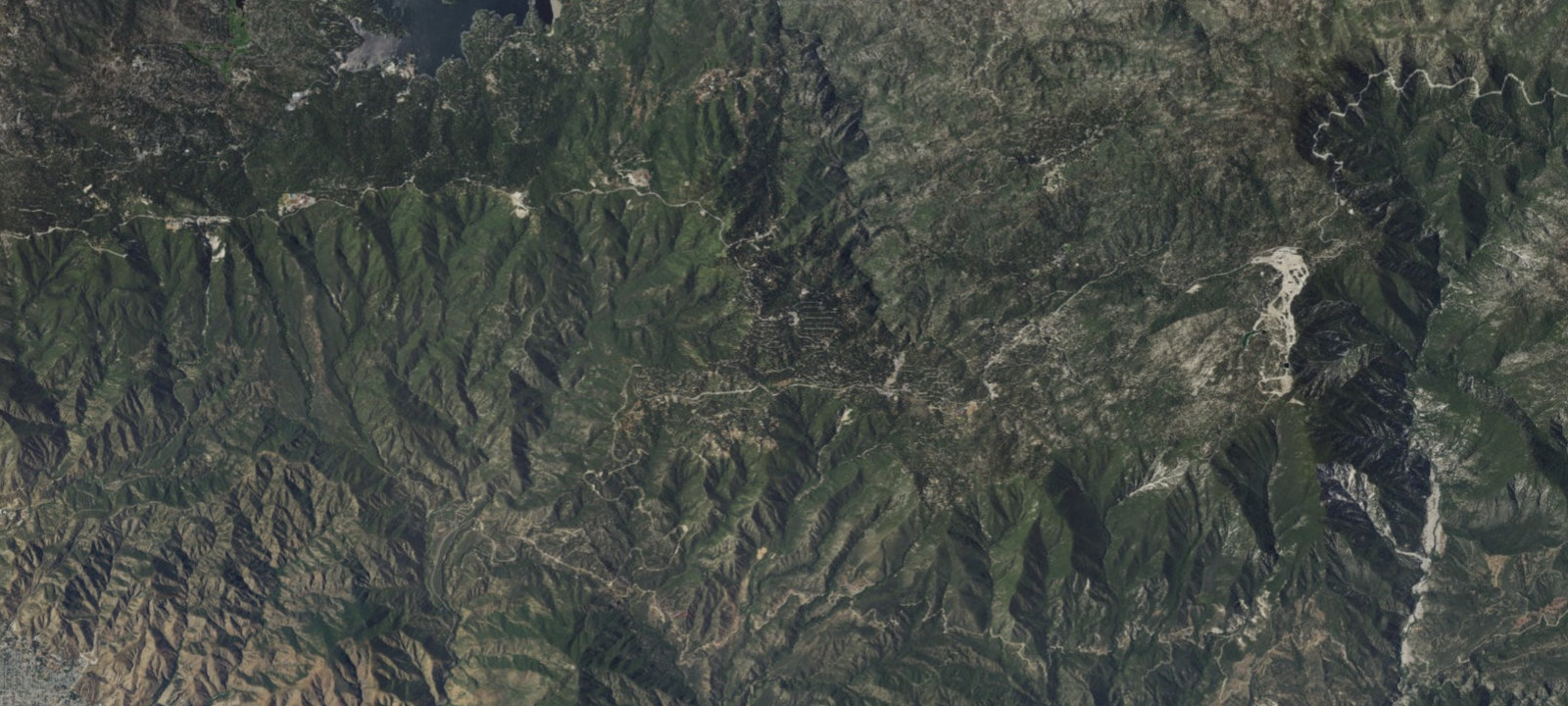 Map of Bench Camp, PCT Trail Camp