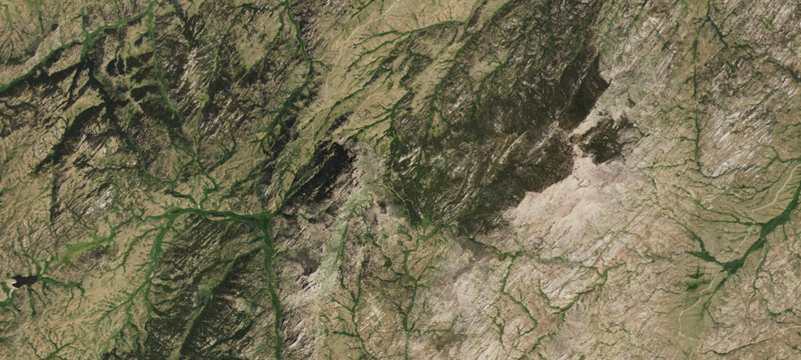 Map of Roaring Fork Trailhead