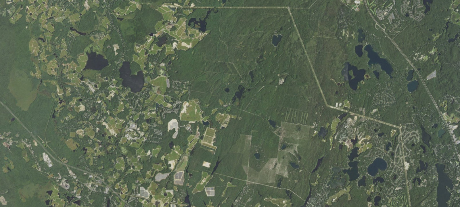 Map of Myles Standish State Forest