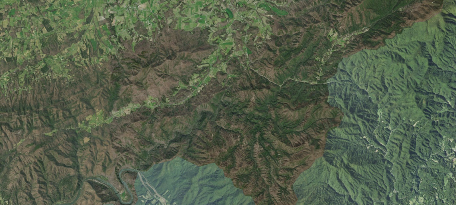 Map of Paint Creek Campground