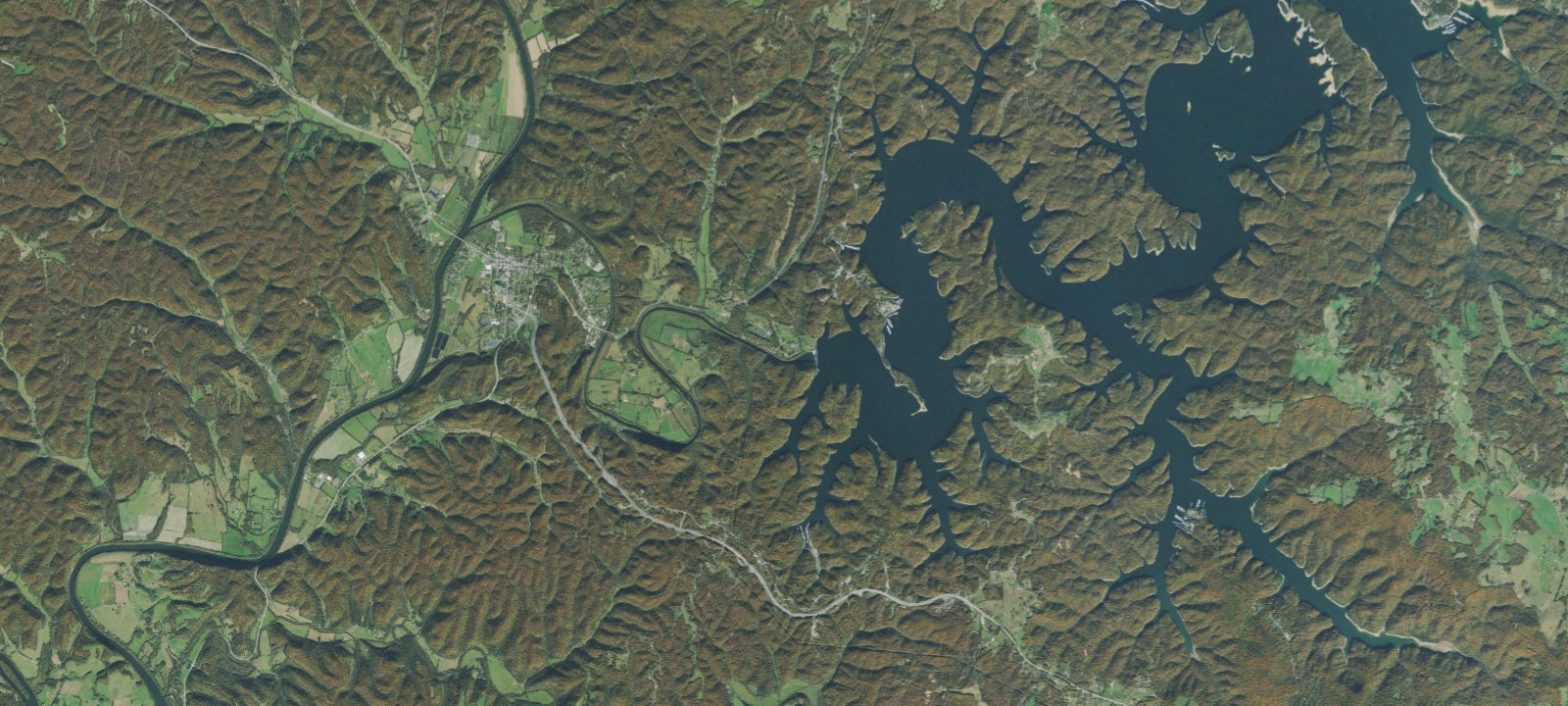 Map of Dale Hollow Damsite Campground