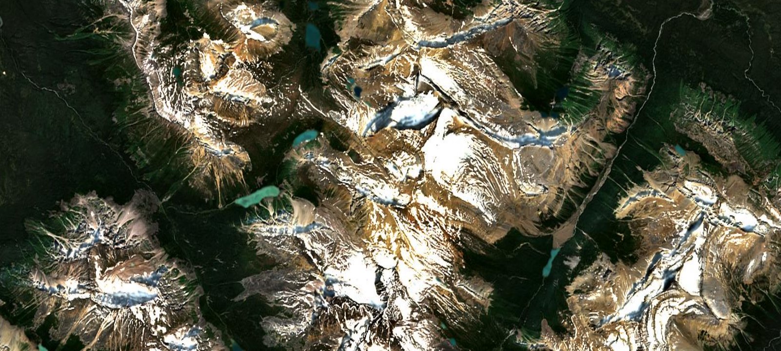 Map of Mt Fryatt West Face Biv Site